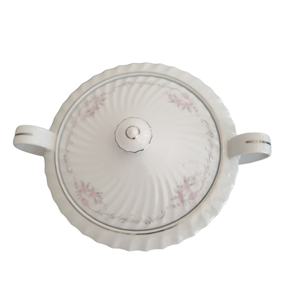 Gold Standard with Round Covered Vegetable Dish Porcelain China Made Japan MCM - Picture 5 of 12